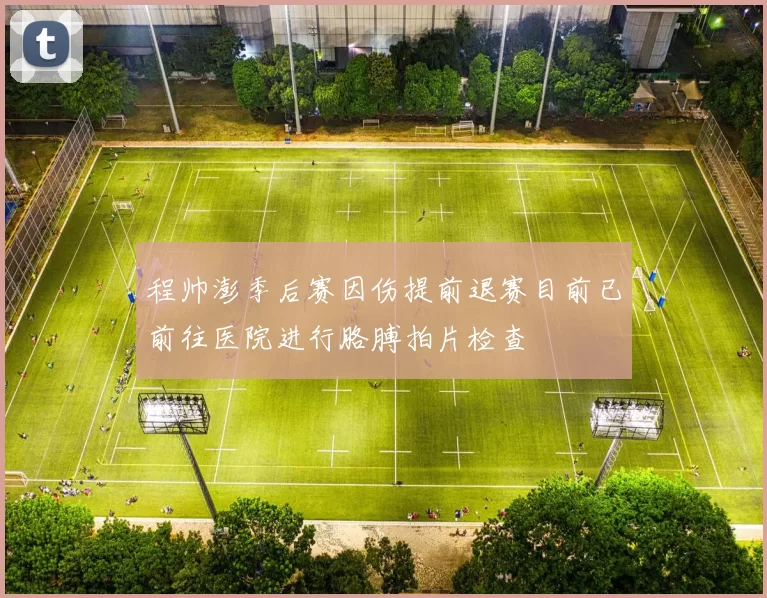 程帅澎季后赛因伤提前退赛目前已前往医院进行胳膊拍片检查